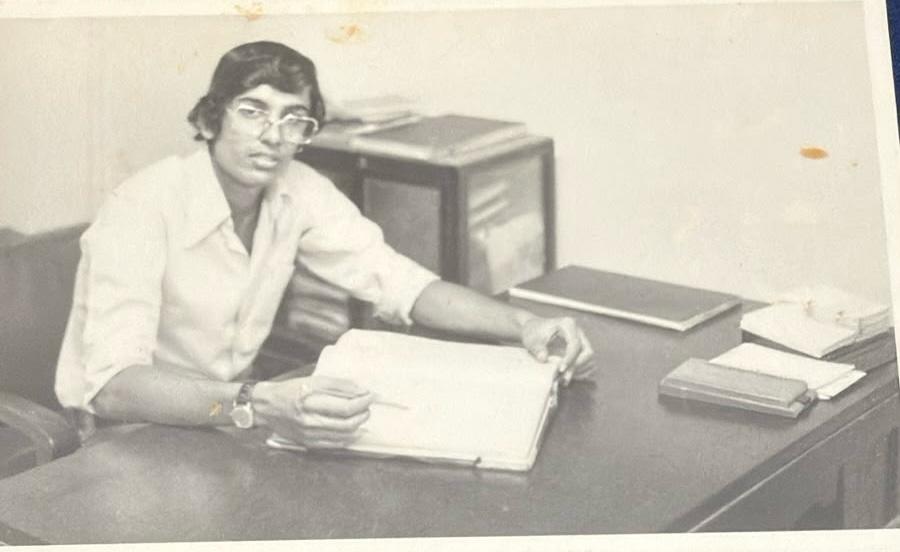 Archival Taj Gems and Jewellers office photograph